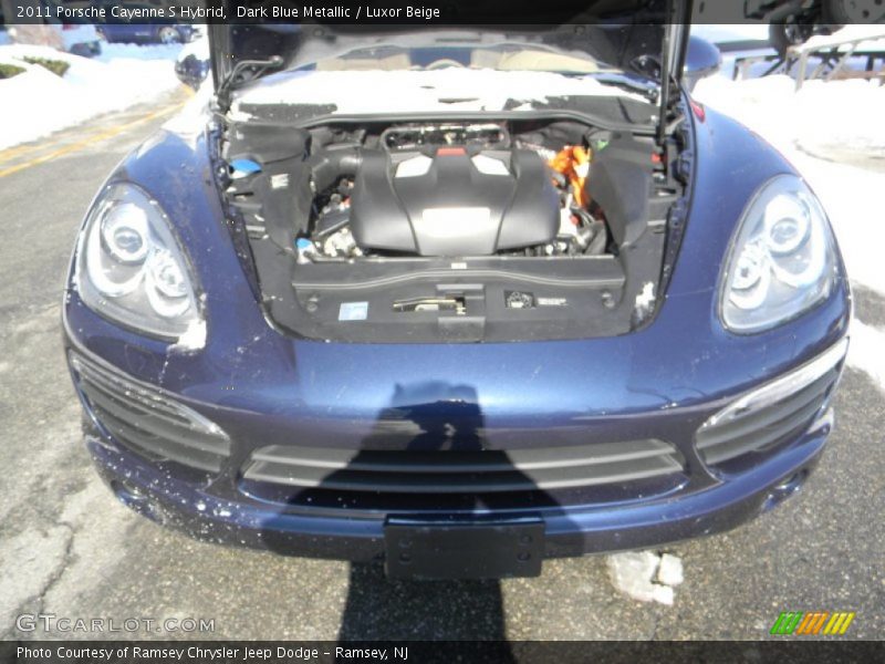 Dark Blue Metallic / Luxor Beige 2011 Porsche Cayenne S Hybrid