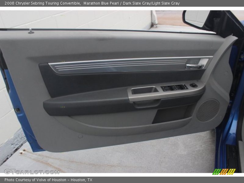 Marathon Blue Pearl / Dark Slate Gray/Light Slate Gray 2008 Chrysler Sebring Touring Convertible