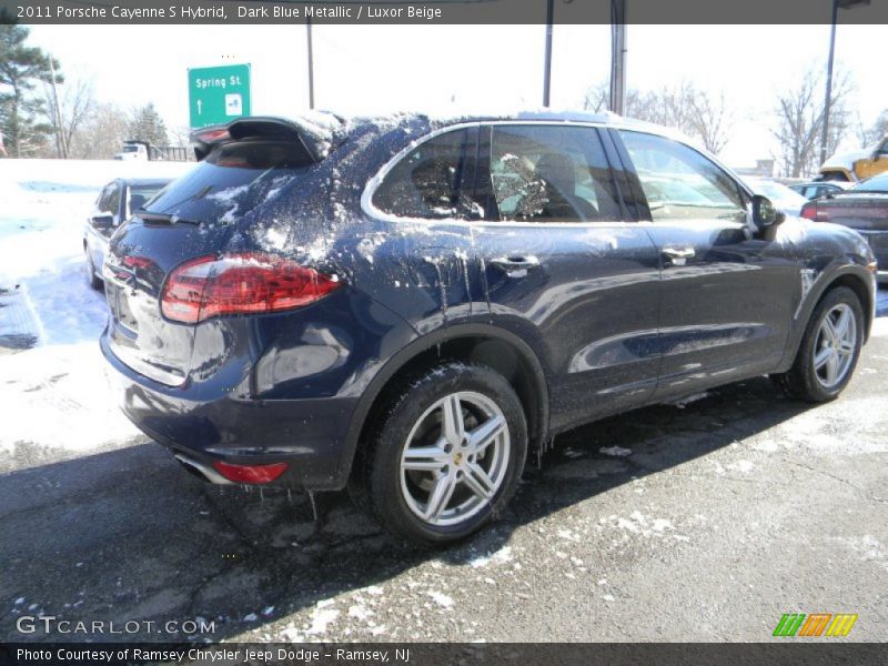 Dark Blue Metallic / Luxor Beige 2011 Porsche Cayenne S Hybrid