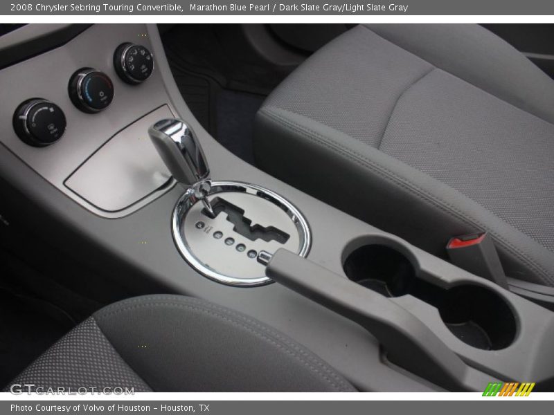 Marathon Blue Pearl / Dark Slate Gray/Light Slate Gray 2008 Chrysler Sebring Touring Convertible