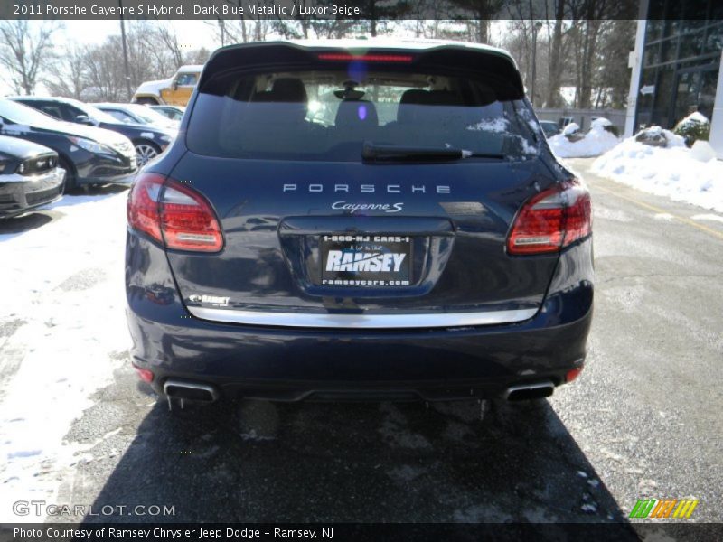 Dark Blue Metallic / Luxor Beige 2011 Porsche Cayenne S Hybrid