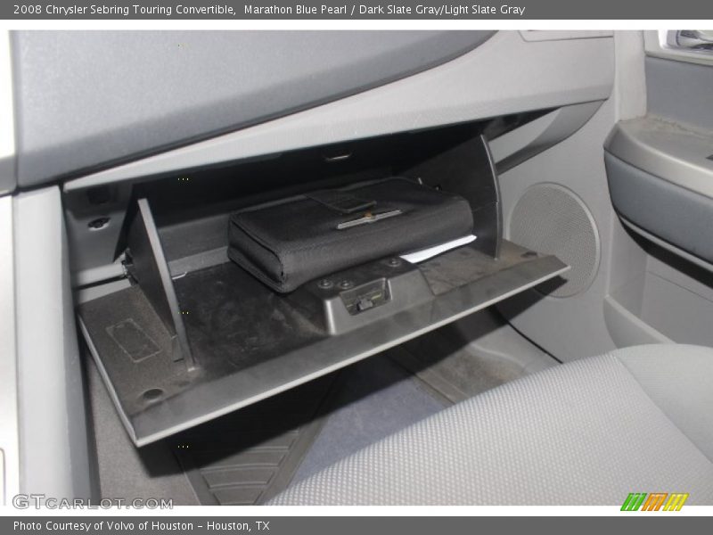 Marathon Blue Pearl / Dark Slate Gray/Light Slate Gray 2008 Chrysler Sebring Touring Convertible