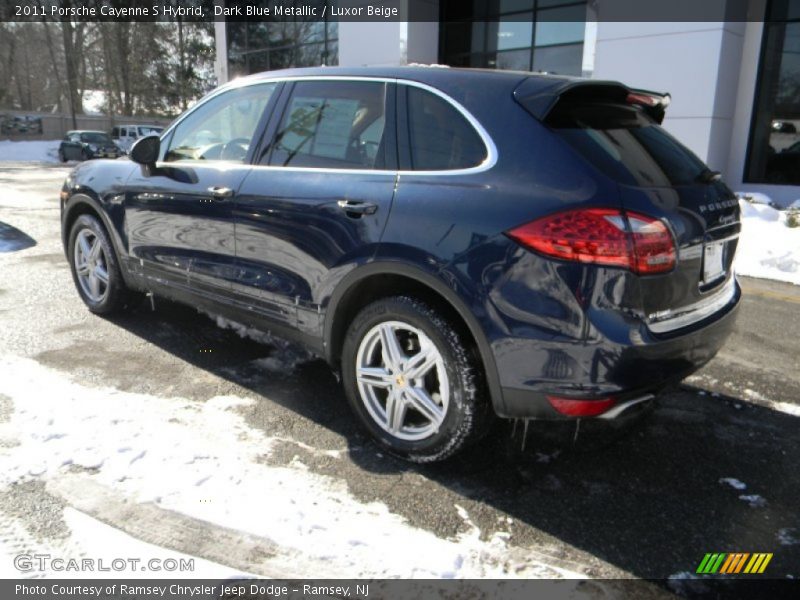 Dark Blue Metallic / Luxor Beige 2011 Porsche Cayenne S Hybrid