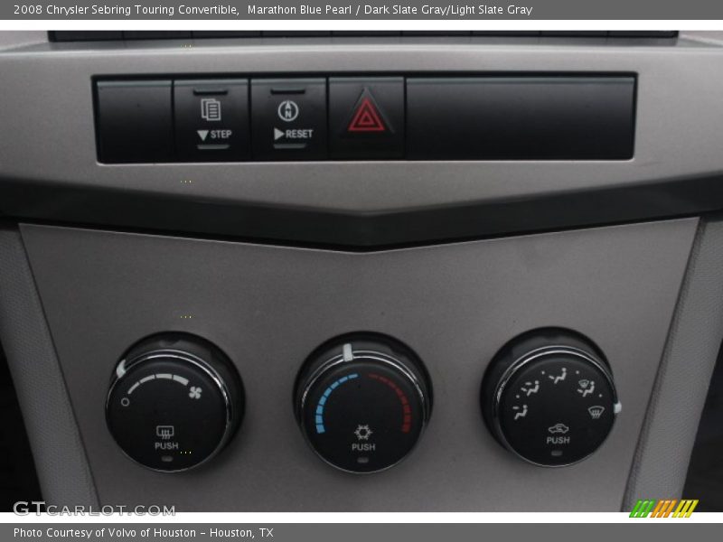 Marathon Blue Pearl / Dark Slate Gray/Light Slate Gray 2008 Chrysler Sebring Touring Convertible