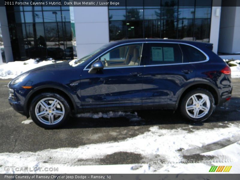 Dark Blue Metallic / Luxor Beige 2011 Porsche Cayenne S Hybrid