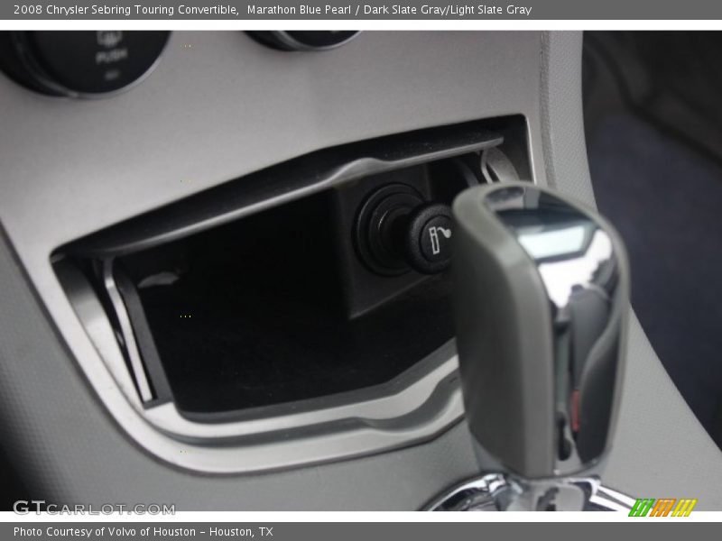 Marathon Blue Pearl / Dark Slate Gray/Light Slate Gray 2008 Chrysler Sebring Touring Convertible