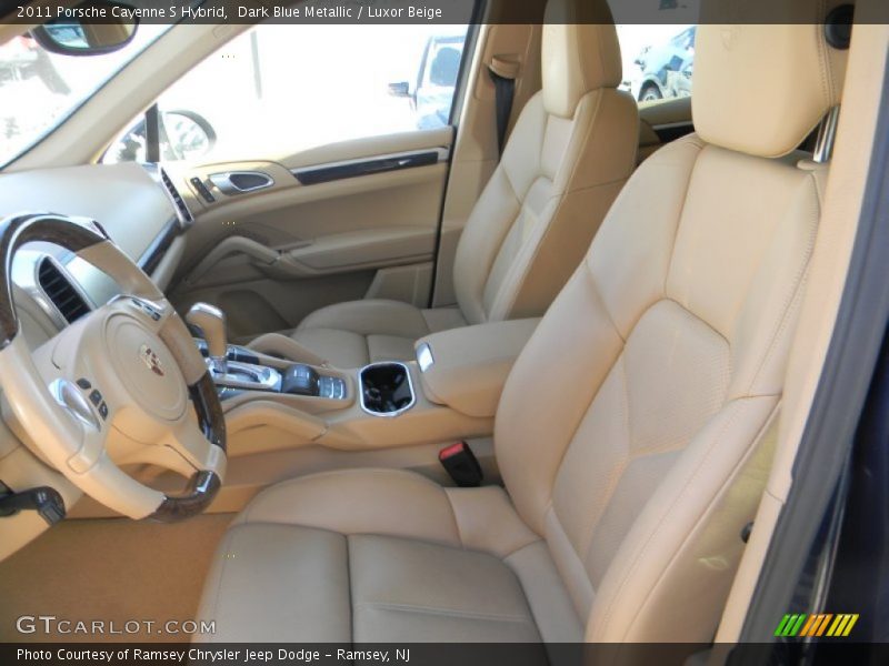 Dark Blue Metallic / Luxor Beige 2011 Porsche Cayenne S Hybrid