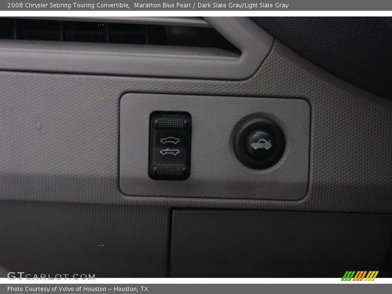 Marathon Blue Pearl / Dark Slate Gray/Light Slate Gray 2008 Chrysler Sebring Touring Convertible