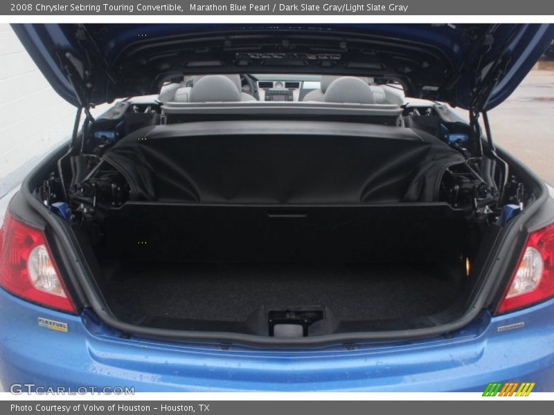 Marathon Blue Pearl / Dark Slate Gray/Light Slate Gray 2008 Chrysler Sebring Touring Convertible