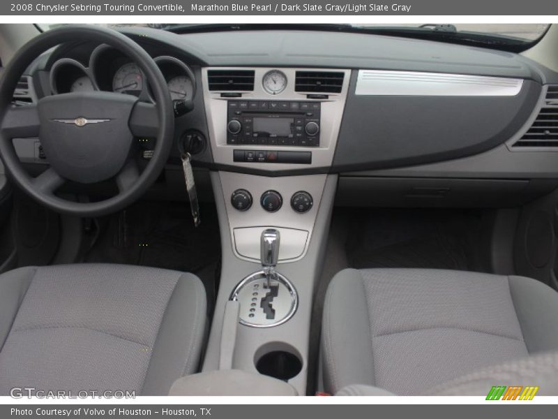 Marathon Blue Pearl / Dark Slate Gray/Light Slate Gray 2008 Chrysler Sebring Touring Convertible