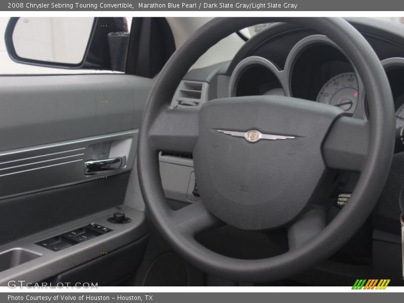 Marathon Blue Pearl / Dark Slate Gray/Light Slate Gray 2008 Chrysler Sebring Touring Convertible