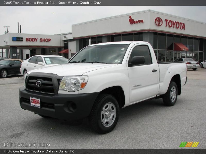 Super White / Graphite Gray 2005 Toyota Tacoma Regular Cab