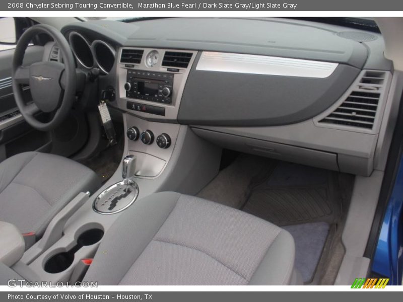 Marathon Blue Pearl / Dark Slate Gray/Light Slate Gray 2008 Chrysler Sebring Touring Convertible