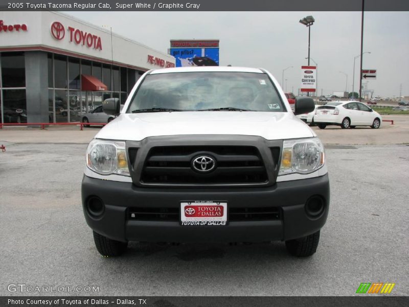 Super White / Graphite Gray 2005 Toyota Tacoma Regular Cab