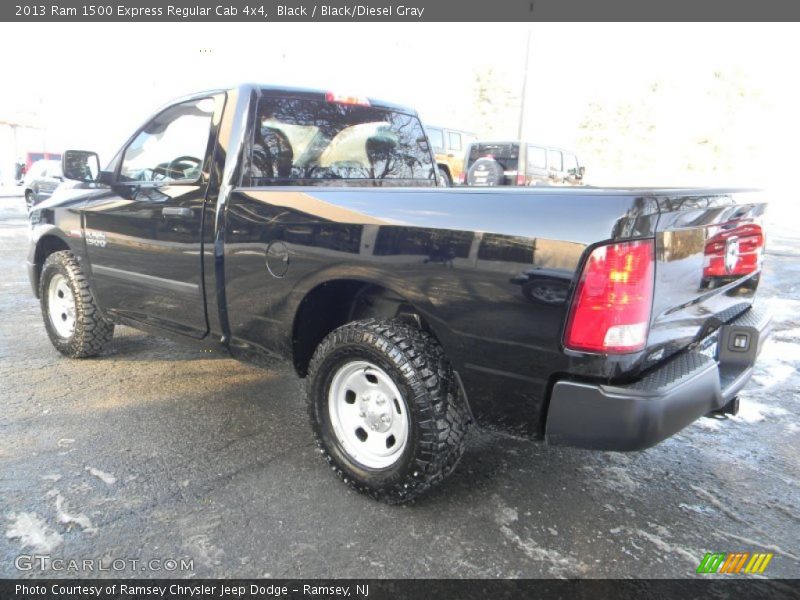 Black / Black/Diesel Gray 2013 Ram 1500 Express Regular Cab 4x4