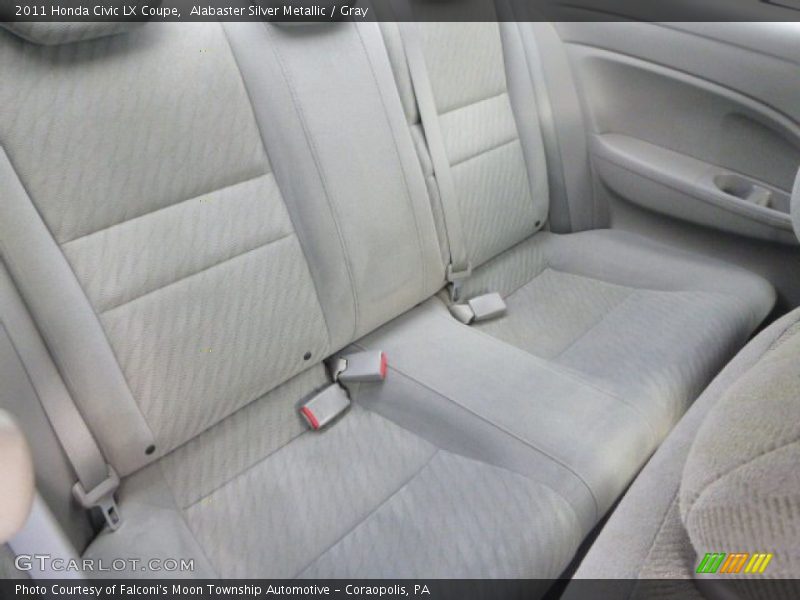 Alabaster Silver Metallic / Gray 2011 Honda Civic LX Coupe