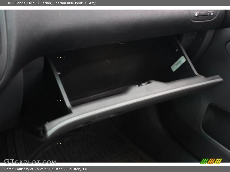 Eternal Blue Pearl / Gray 2003 Honda Civic EX Sedan