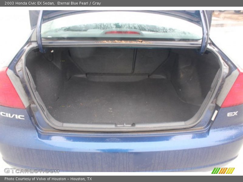 Eternal Blue Pearl / Gray 2003 Honda Civic EX Sedan