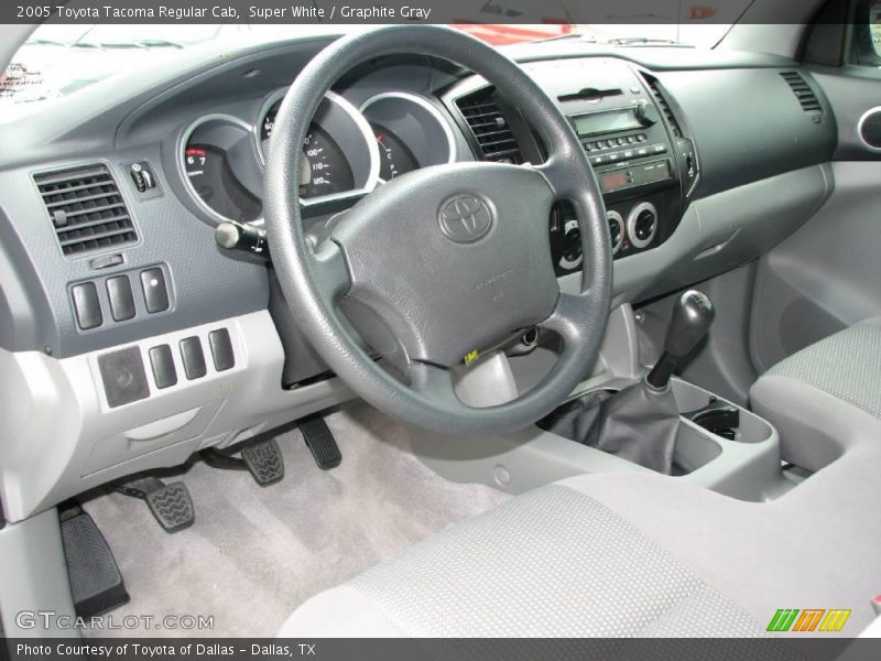 Super White / Graphite Gray 2005 Toyota Tacoma Regular Cab
