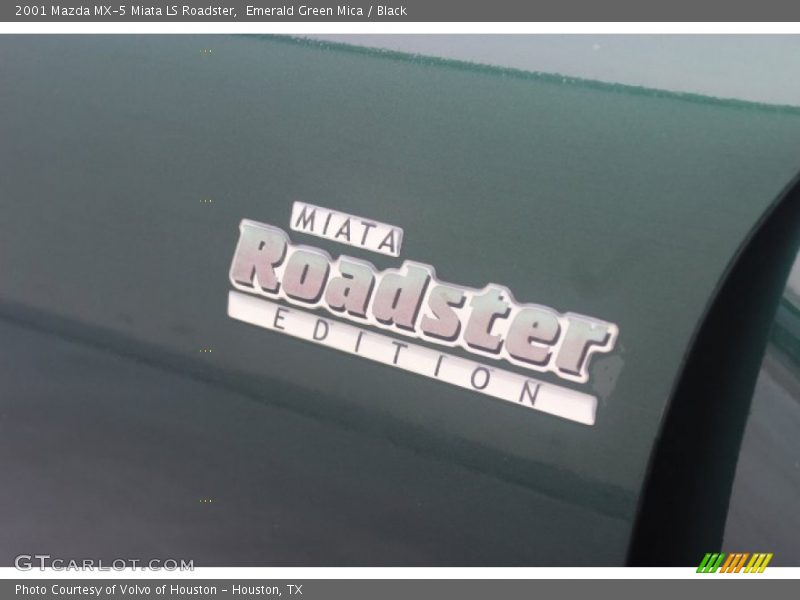Emerald Green Mica / Black 2001 Mazda MX-5 Miata LS Roadster