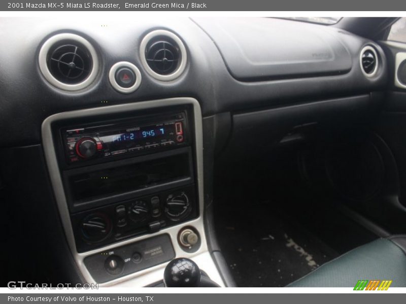 Emerald Green Mica / Black 2001 Mazda MX-5 Miata LS Roadster