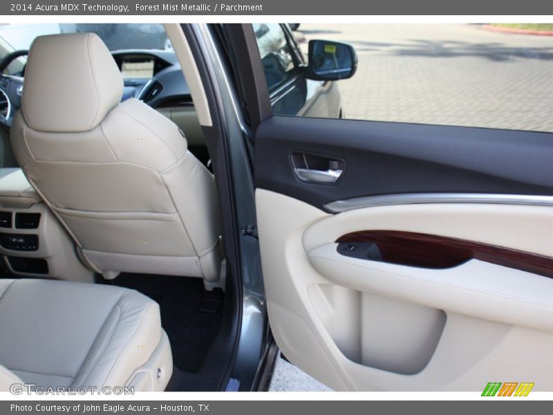 Forest Mist Metallic / Parchment 2014 Acura MDX Technology