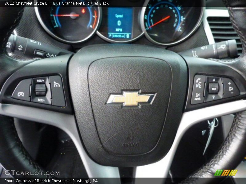 Blue Granite Metallic / Jet Black 2012 Chevrolet Cruze LT