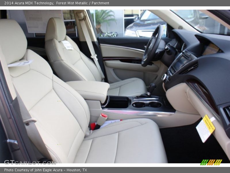 Forest Mist Metallic / Parchment 2014 Acura MDX Technology
