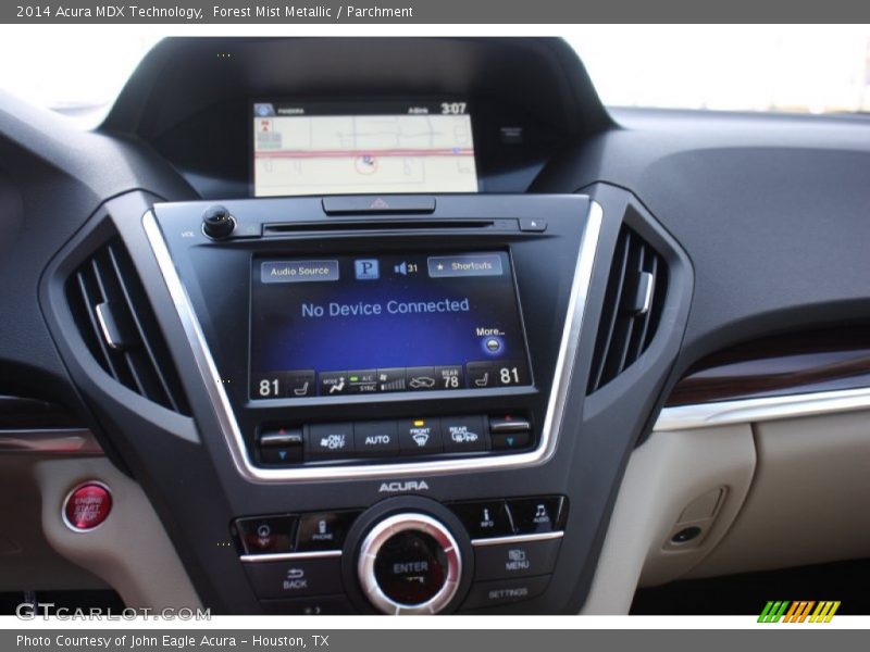 Forest Mist Metallic / Parchment 2014 Acura MDX Technology