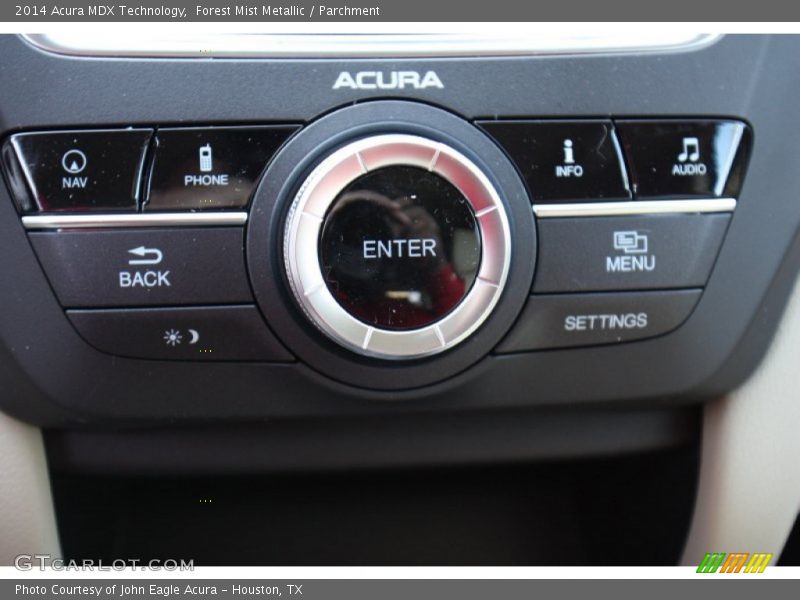 Forest Mist Metallic / Parchment 2014 Acura MDX Technology