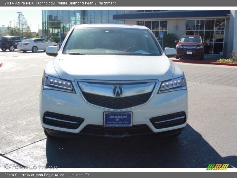 White Diamond Pearl / Parchment 2014 Acura MDX Technology