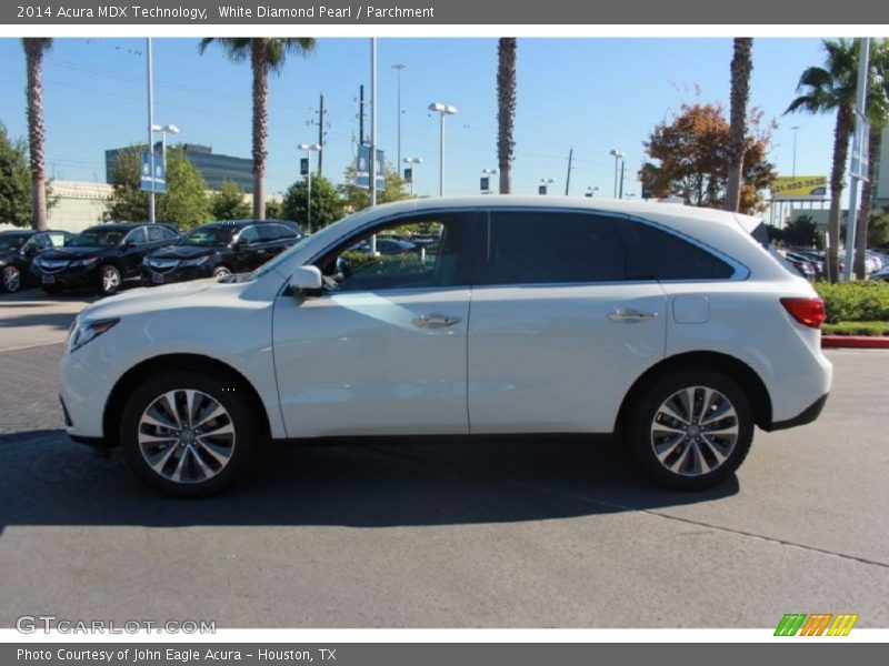 White Diamond Pearl / Parchment 2014 Acura MDX Technology