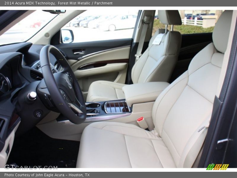 Forest Mist Metallic / Parchment 2014 Acura MDX Technology