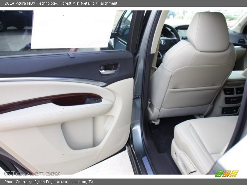 Forest Mist Metallic / Parchment 2014 Acura MDX Technology