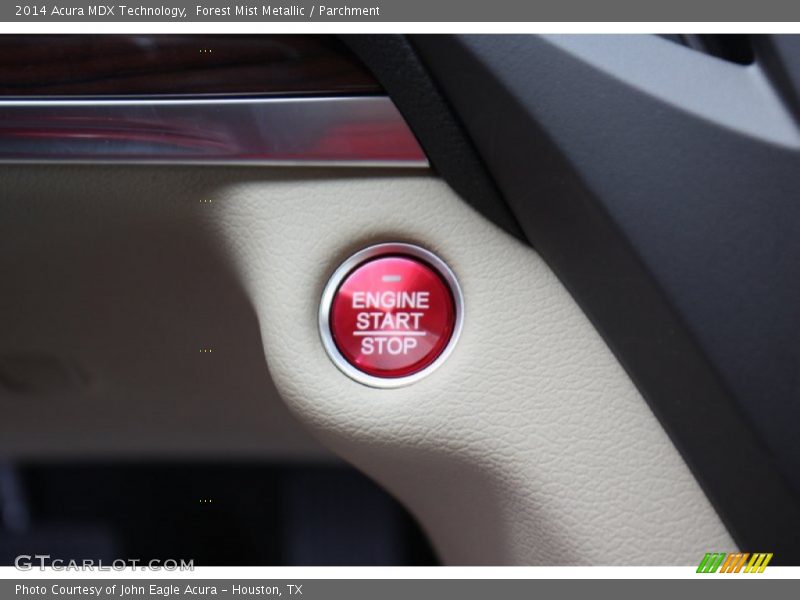 Forest Mist Metallic / Parchment 2014 Acura MDX Technology