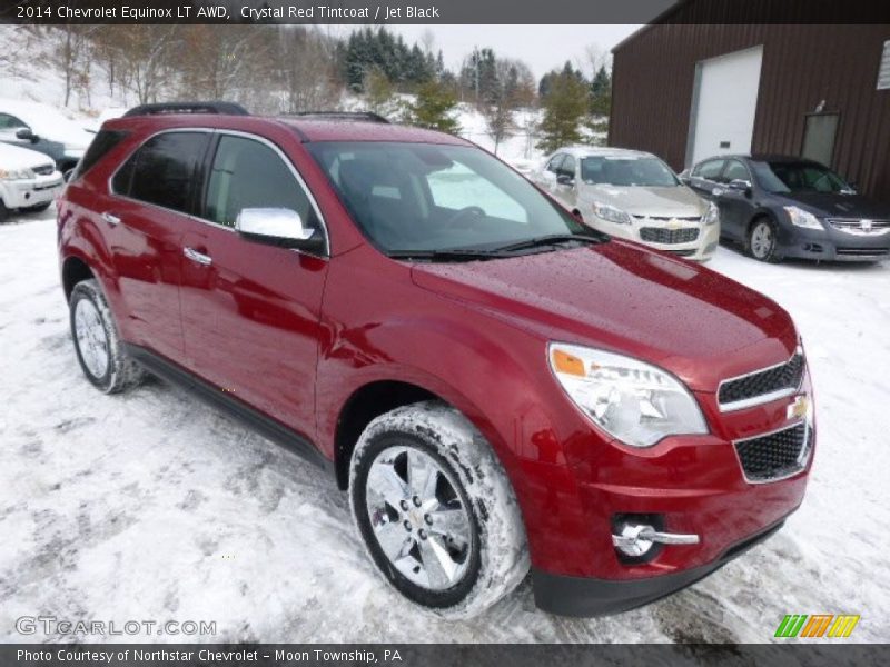 Crystal Red Tintcoat / Jet Black 2014 Chevrolet Equinox LT AWD