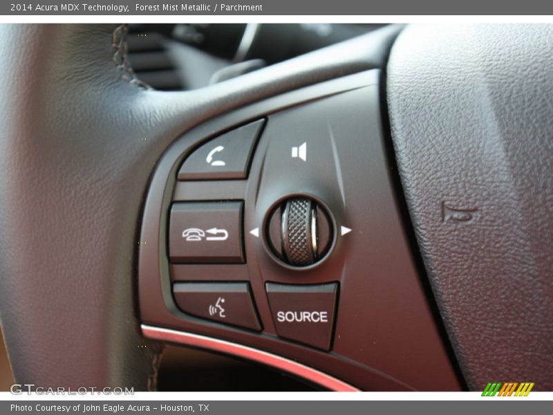 Forest Mist Metallic / Parchment 2014 Acura MDX Technology