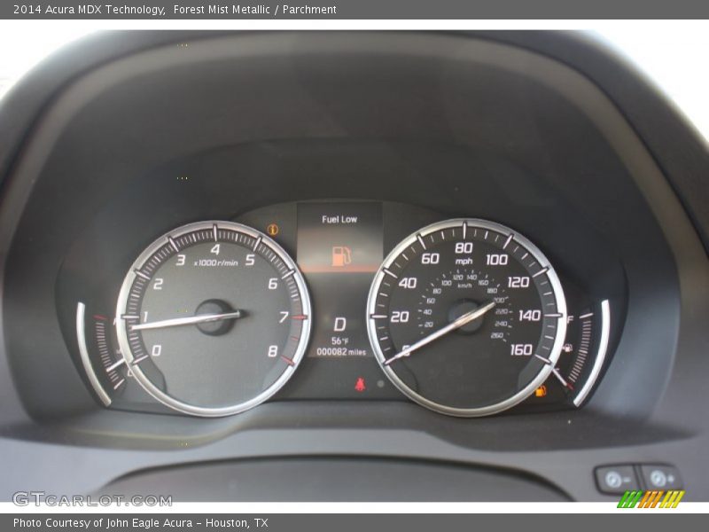 Forest Mist Metallic / Parchment 2014 Acura MDX Technology