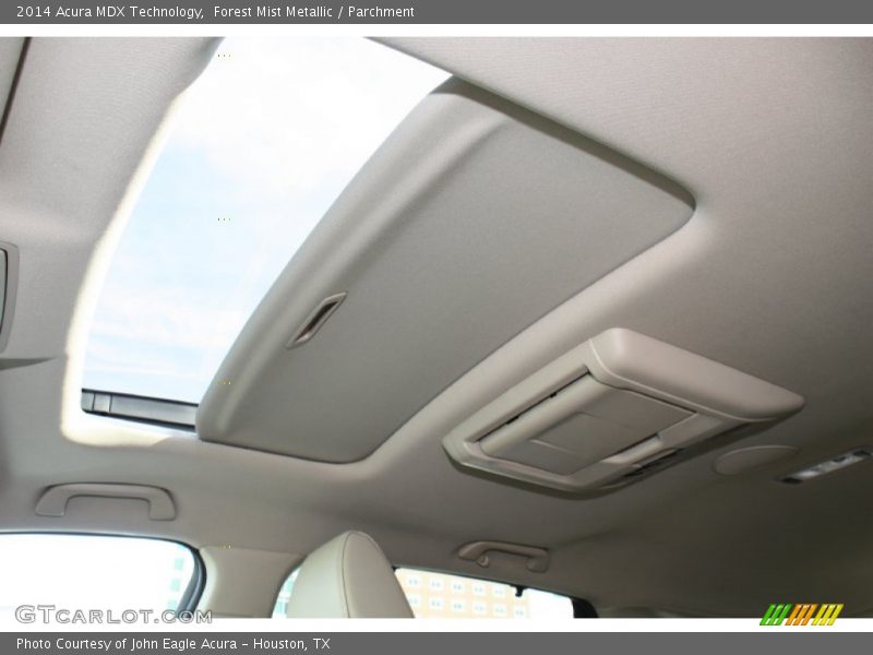 Forest Mist Metallic / Parchment 2014 Acura MDX Technology