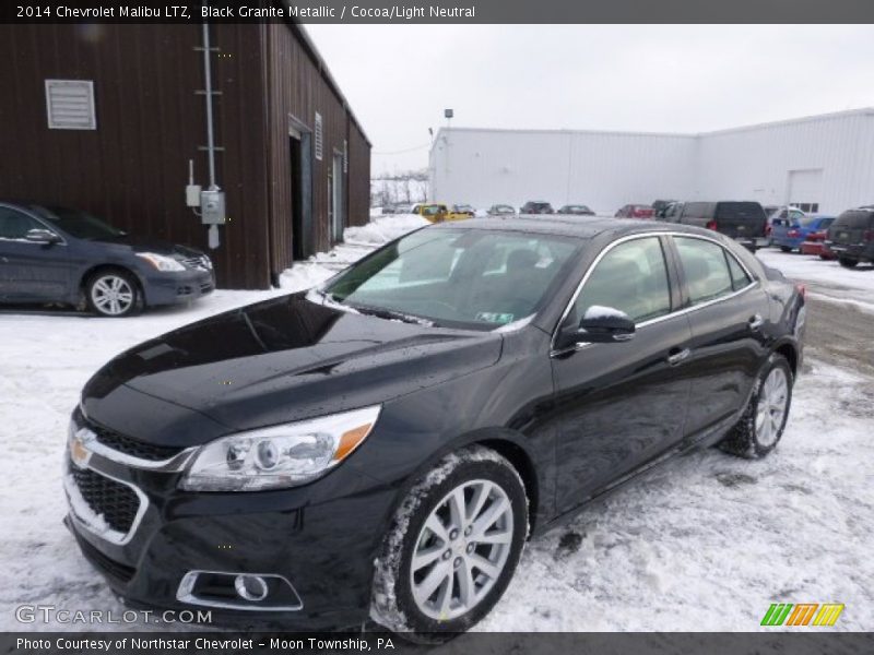 Black Granite Metallic / Cocoa/Light Neutral 2014 Chevrolet Malibu LTZ