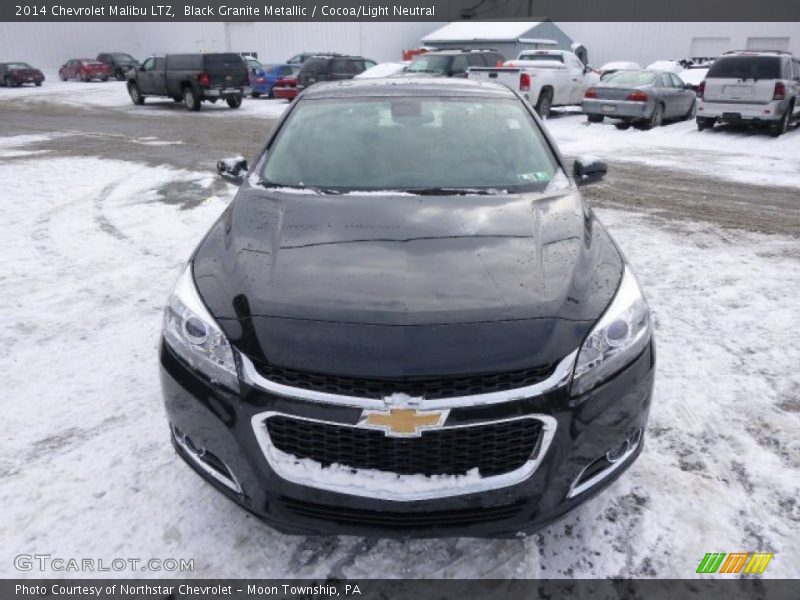 Black Granite Metallic / Cocoa/Light Neutral 2014 Chevrolet Malibu LTZ