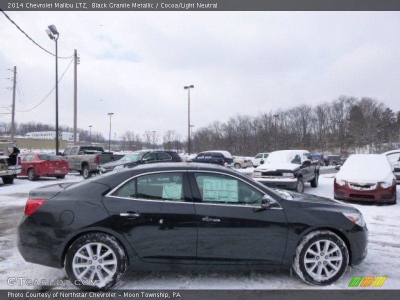 Black Granite Metallic / Cocoa/Light Neutral 2014 Chevrolet Malibu LTZ