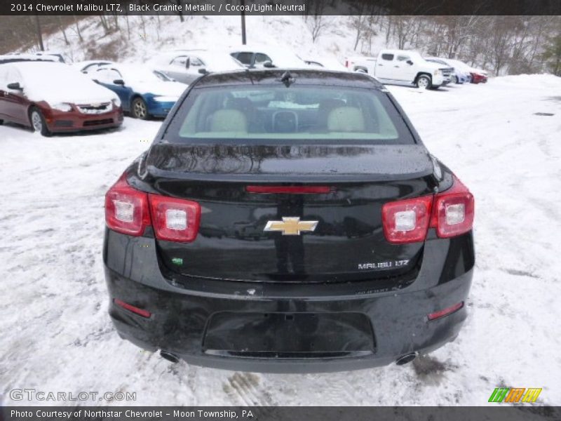 Black Granite Metallic / Cocoa/Light Neutral 2014 Chevrolet Malibu LTZ