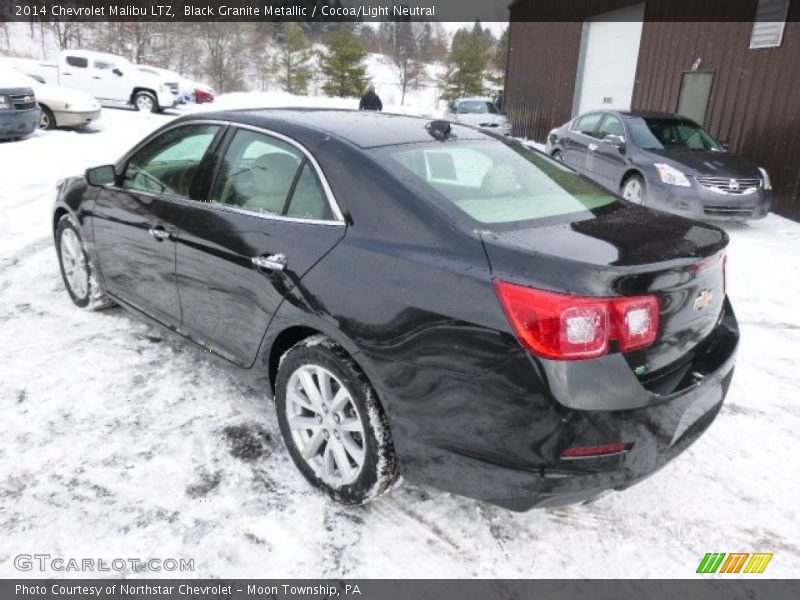 Black Granite Metallic / Cocoa/Light Neutral 2014 Chevrolet Malibu LTZ