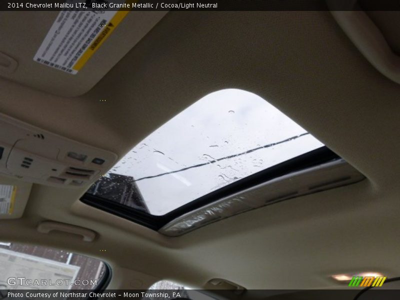 Black Granite Metallic / Cocoa/Light Neutral 2014 Chevrolet Malibu LTZ