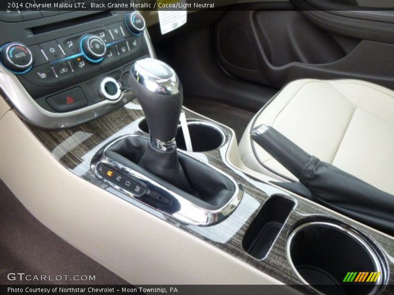 Black Granite Metallic / Cocoa/Light Neutral 2014 Chevrolet Malibu LTZ