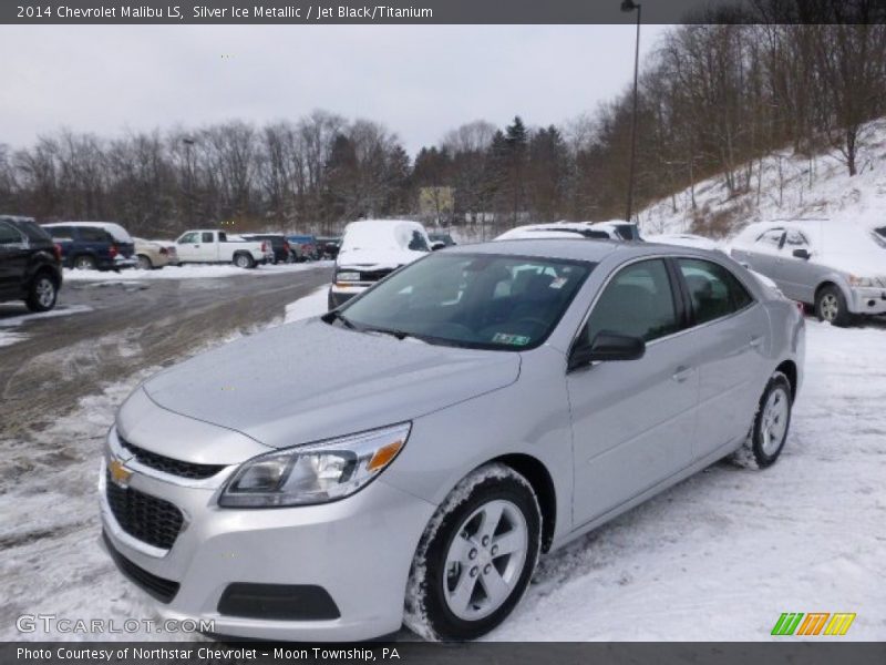 Silver Ice Metallic / Jet Black/Titanium 2014 Chevrolet Malibu LS