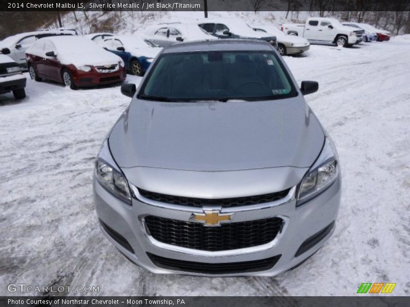 Silver Ice Metallic / Jet Black/Titanium 2014 Chevrolet Malibu LS