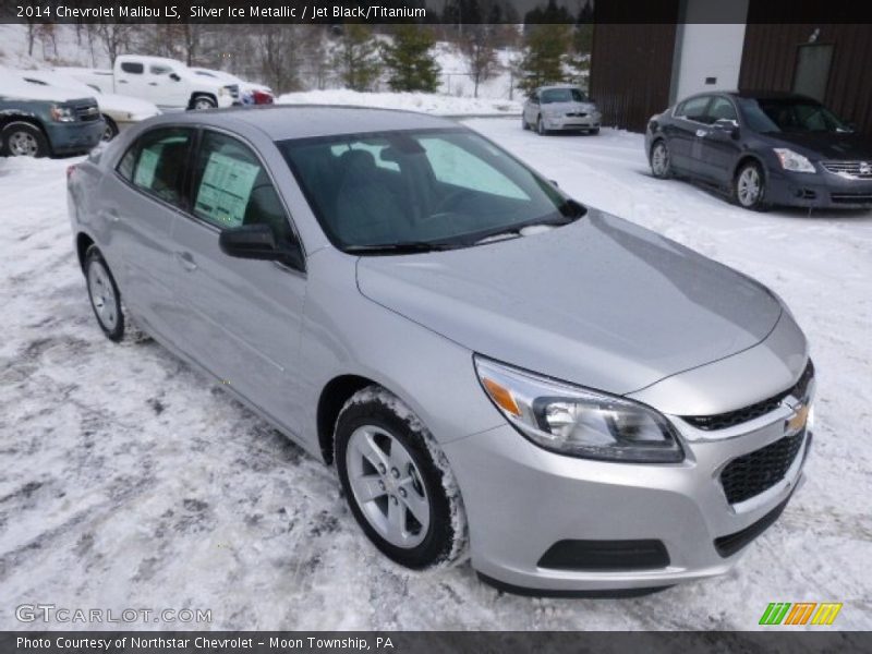 Silver Ice Metallic / Jet Black/Titanium 2014 Chevrolet Malibu LS