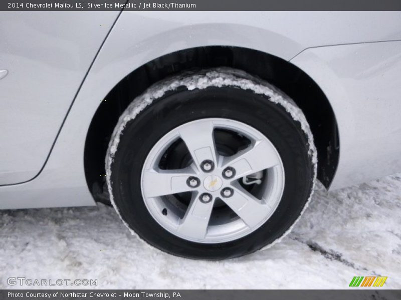 Silver Ice Metallic / Jet Black/Titanium 2014 Chevrolet Malibu LS